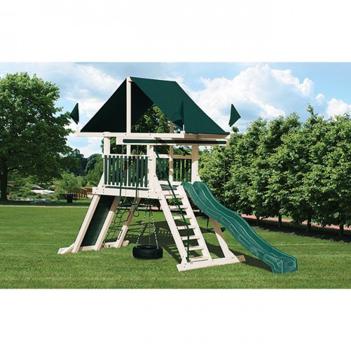 climber and swing set