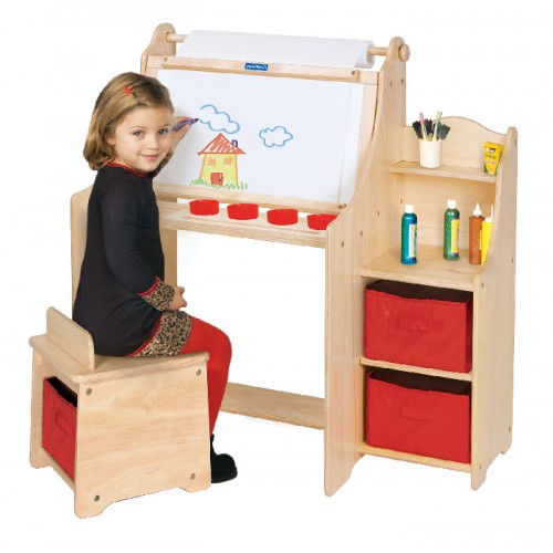 guidecraft activity desk and art easel set for kids guidecraft activity desk and art easel set for kids