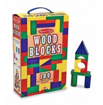 Melissa & Doug 100 Wood Blocks Set