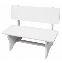 Childrens Park Bench - White