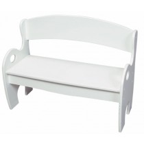 White Arched Back Kids Park Bench