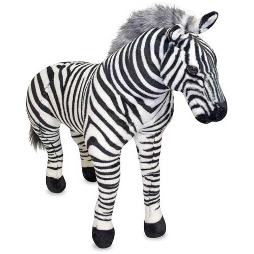 Large shop stuffed zebra