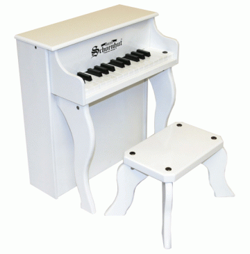 Schoenhut Elite Spinet Toy Piano 25 Key White - 2505W-360x365.gif