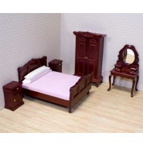 Melissa & Doug Victorian Dollhouse Bedroom Furniture Set