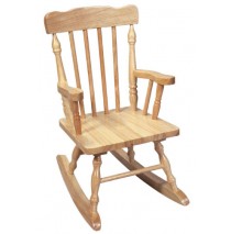 Child's Colonial Spindle Rocking Chair Natural