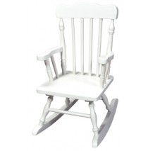 Child's Colonial Spindle Rocking Chair White