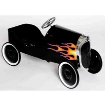 34 Classic Black Hot Rod Pedal Car