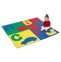 ABCD Crawly Mat Size 4 x 4 by Childrens Factory