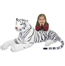 Melissa & Doug White Tiger Plush Stuffed Animal