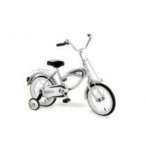 Morgan Cycle 14" Morgan Cruiser Bicycle with Training Wheels in Silver