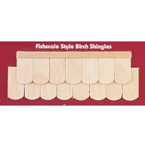 Wood Dollhouse Shingles - Fishscale Shingle