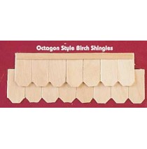 Wood Dollhouse Shingles - Octagon Shingle