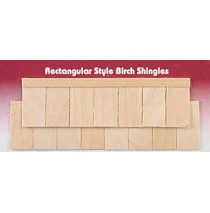 Wood Dollhouse Shingles - Rectangle Shingle