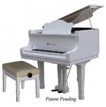 Schoenhut Pro Baby Grand 49 Key In White