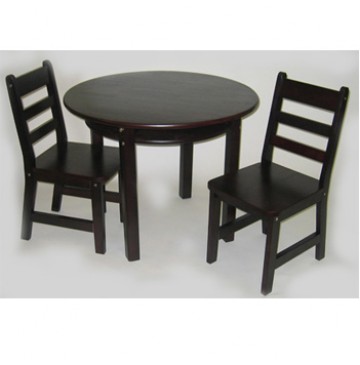 Lipper Child's Round Table & 2 Chairs Set - Espresso - 524e-360x365.jpg