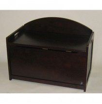 Lipper Espresso Toy Chest & Toy Box - Espresso