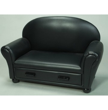 Black Upholstered Chaise Lounge W/ Pull Out Drawer - 6700BK-360x365.jpg