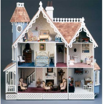 The McKinley Dollhouse Kit by Greenleaf - 8009-McKinley-Painted-Front-360x365.jpg