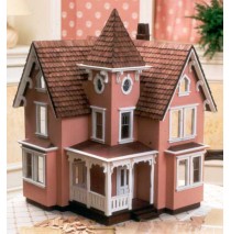 The Fairfield 1/2 Inch Scale Wood Dollhouse Kit by Greenleaf