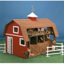 The Wildwood Stable Wooden Dollhouse Kit by Corona Concepts