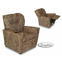 All Cheetah Child Recliner Chair with Cup Holder