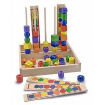 Wooden Bead Sequencing Set by Melissa & Doug