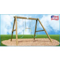 Classic Wooden Swing Set / Swing Beam & Chained Accessories