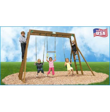 Classic Wooden Swing Set / Monkey Bars & Chained Accessories - Classic4-top-ladder-chain-360x365.jpg