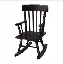 Child's Colonial Spindle Rocking Chair Espresso