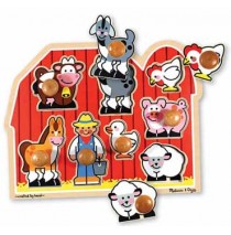 Large Farm Jumbo Knob Puzzle Melissa & Doug