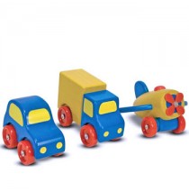 Melissa & Doug First Vehicles Set Wooden Toy