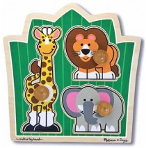 Jungle Friends Jumbo Knob Puzzle Melissa & Doug