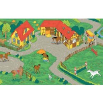 Horse Stable Learning Carpets for Kids Model LC 153