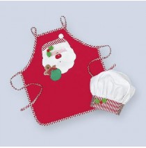 Santa Child Apron with chef hat