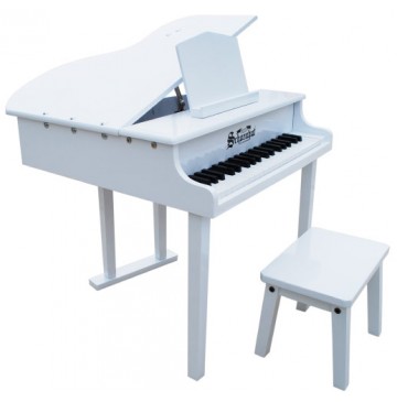 Concert Baby Grand Piano White Toy Pianos by Schoenhut  - Schoenhut379W-360x365.jpg