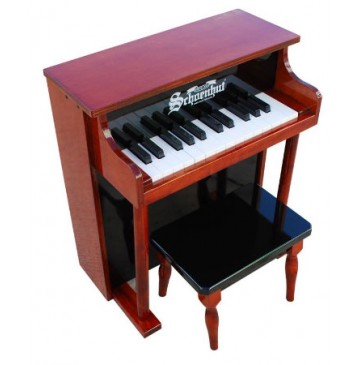 Schoenhut Traditional Spinet Toy Piano 25 Key Mahogany & Black - Schoenhut6625MB-360x365.jpg