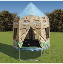 Bazoongi Kids Treehouse Trampoline Tent Cover