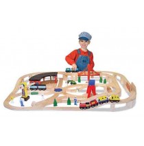 Wooden Railway Set by Melissa & Doug