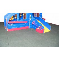 Strictly For Kids Premium Black Rubber Unitary Playground Safety Tile System