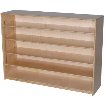 Mainstream Single Storage Unit with 4-Adjustable Shelves, 48''w x 15''d x 36''h  (12''d version pictured) - sf1001s4adj12_stor12x36-4sh-360x365.jpg