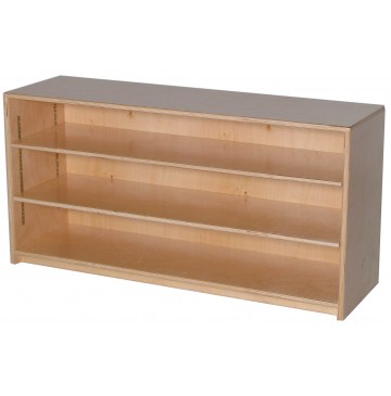 Mainstream Single Storage Unit with 2-Adjustable Shelves, 48''w x 15''d x 24''h,  (12''d version pictured) - sf1020sadj12_stor12x24-2sh-360x365.jpg