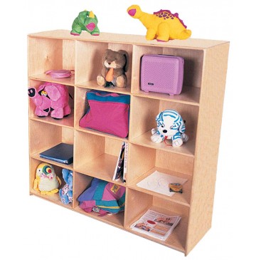 Maple Jumbo Cubbies For 12, 48''w x16''d x 48''h (Mainstream shown) - sf1056sa_jmbocub12-360x365.jpg