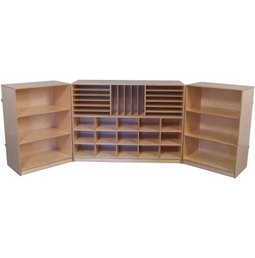 Mainstream Multi-Section Tri-Fold Storage Cabinet, 96''w x 15''d x 36''h - sf1083_trifoldcub-paper-360x365.jpg