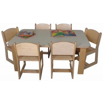 Mainstream Toddler Rect Table 30w x 48d x 18h (Preschool shown)(Chairs & Cubby unit not included) - sf2001p_recttablechairs-360x365.jpg