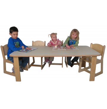 Mainstream Toddler Rect Table 30w x 60d x 18h(Chairs not included) - sf2002ptable-chairskids-360x365.jpg
