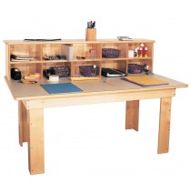 Mainstream Kindergarten Writing Center with laminate top, 48''w x 28''d x 35''h, 24''h work top