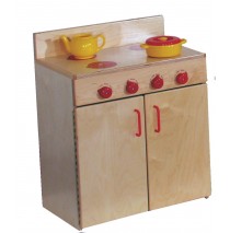 Mainstream Indestructible School Age Stove, 21-5/8''w x 15''d x 32''h, 28''h stove top (Preschool shown)