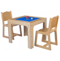 Mainstream Preschool Table Toy Playcenter for 4, 30''w x 30''d x 21''h (School Age shown; chairs not included)