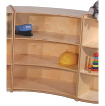 Mainstream Inner Wave Cabinet, 39''w x 15''d x 36''h, 3-shelves