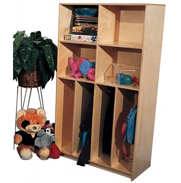 Maple School Age Divided Lockers for 4, 30''w x 15''d x 60''h (Mainstream shown) - sfk1254sa_stddivlckrcubs_4-360x365.jpg